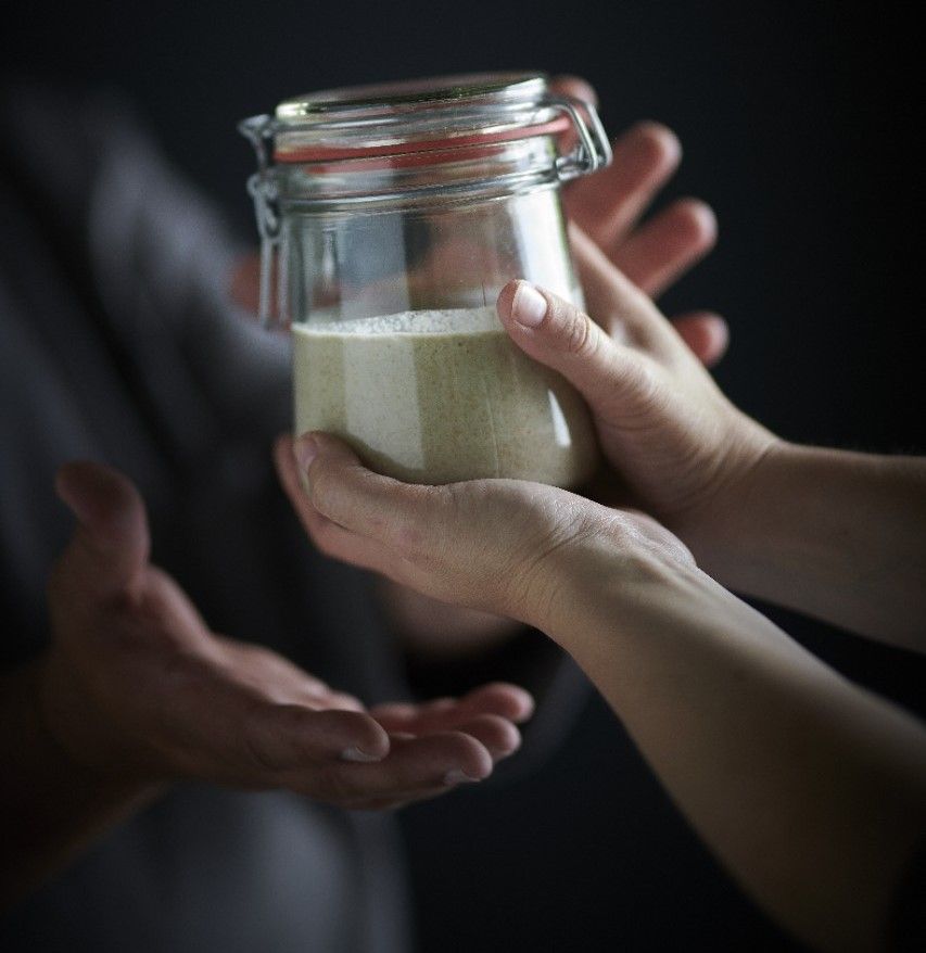 Lékué 3000200SUR Kit De Levain Panaire - Bocaux Verre, Spatule Et Accessoires Pour Pain Maison