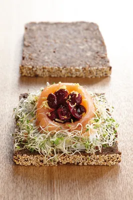 Tartine nordique aux graines germées et saumon