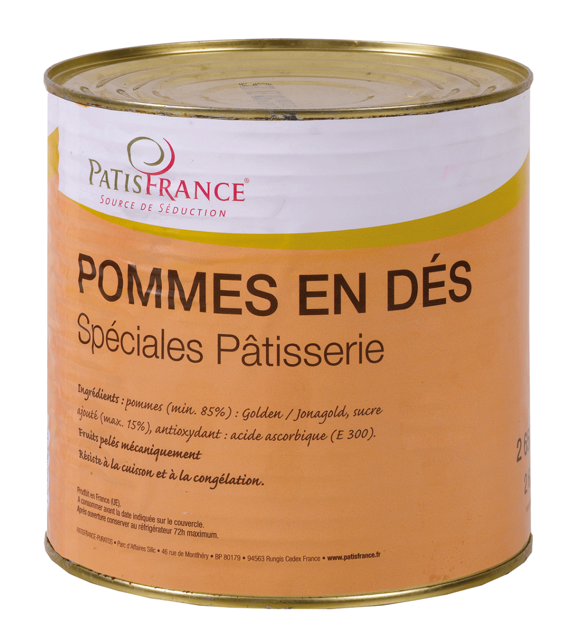 Compote de pommes pâtissières 33% 4,350 kg