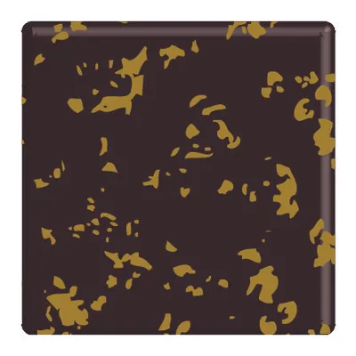 Décor chocolat noir carré sans dioxyde de titane